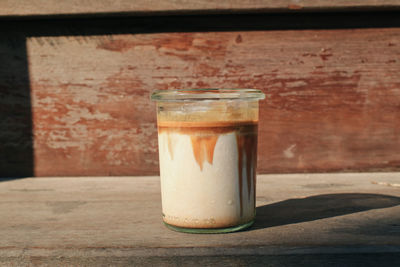 Close-up of drink on table