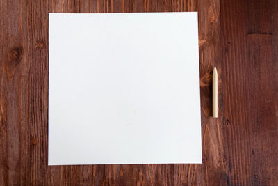 Directly above shot of open book on table