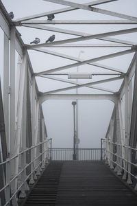 Low angle view of bridge against sky