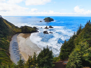 Scenic view of sea against sky