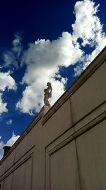 Low angle view of building against sky