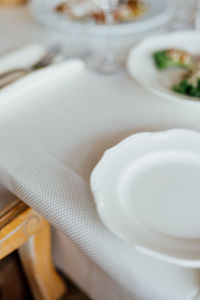 Close-up of food on table