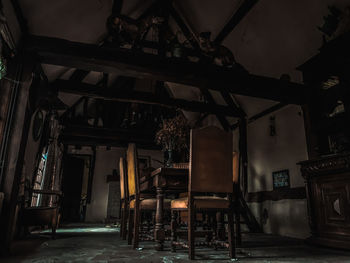 Interior of old abandoned building