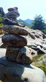 Stack of stones on stones