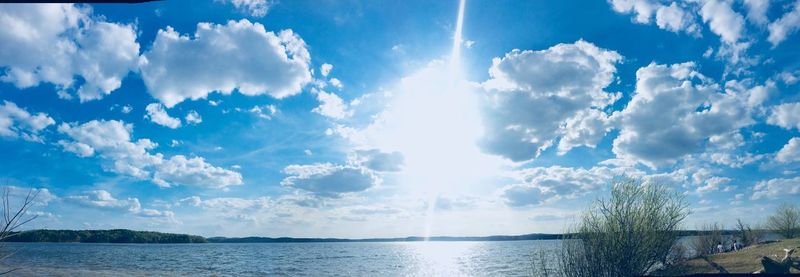 Panoramic view of sea against sky