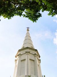 Low angle view of church against sky