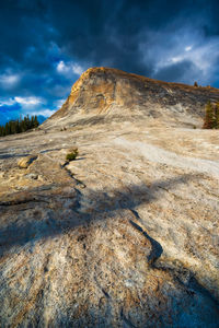 Scenic view of mountain against sky