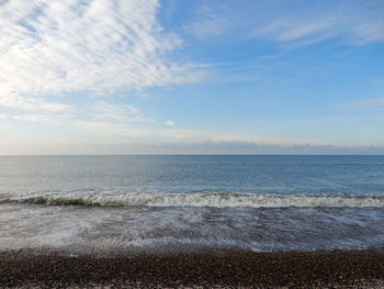 Scenic view of sea against sky