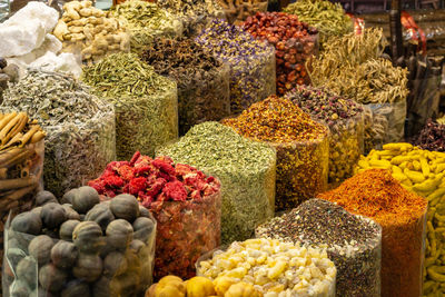 Full frame shot spices for sale in market