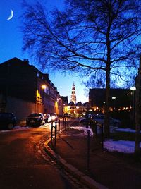 City street at night
