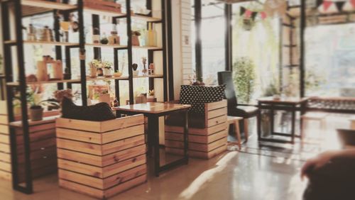 Interior of restaurant