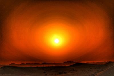 Scenic view of sunset
