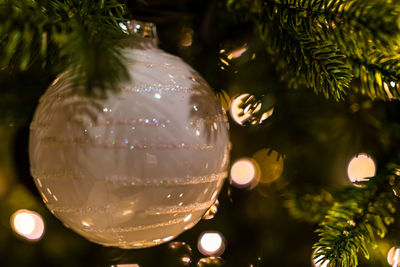 Close-up of christmas decorations