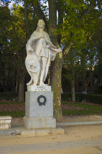 Statue in park