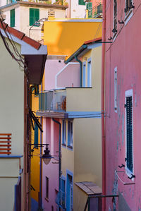 Low angle view of buildings in city