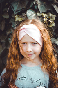 Portrait of smiling girl