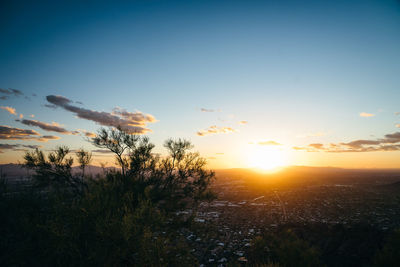 Scenic view of sunset