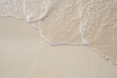 Close-up of sand on beach