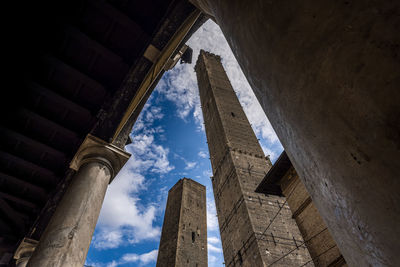 Low angle view of historic building