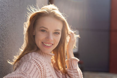 Portrait of young woman
