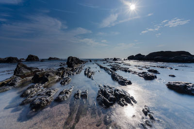 Scenic view of sea against sky