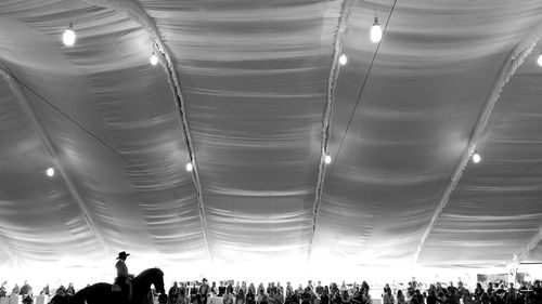 Group of people in the dark