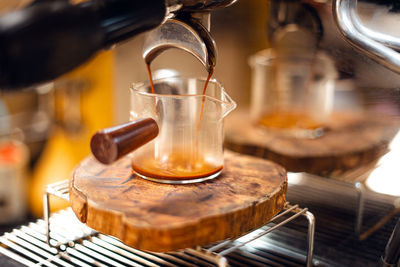 Close-up of drink on table