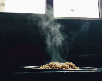 Close-up of food on table