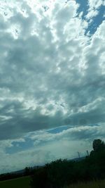 Low angle view of storm clouds in sky