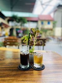 Close-up of drink on table