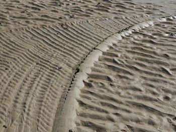 Close-up of sandy beach