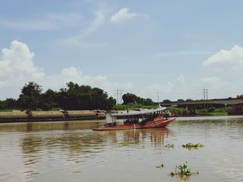 Scenic view of river against sky