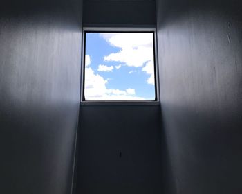 Close-up of window against sky