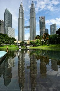 City skyline against sky