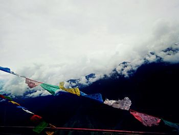 Scenic view of mountain against sky