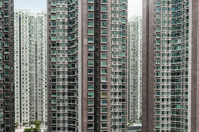 Full frame shot of modern buildings in city