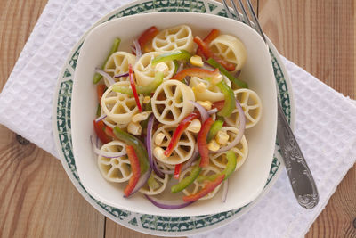 Close-up of food on table