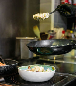 Close-up of food on table at home