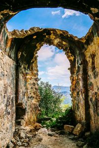 Old ruins against sky