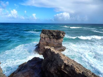 Scenic view of sea against sky