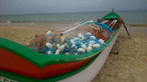 Panoramic view of beach against sky