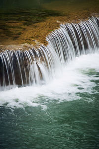 Scenic view of waterfall