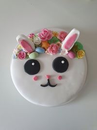 High angle view of multi colored candies