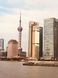 View of buildings at waterfront