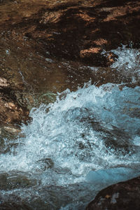 Close-up of flowing water