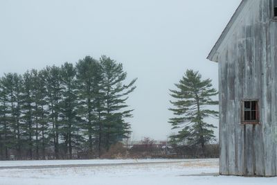 Built structure with trees in background