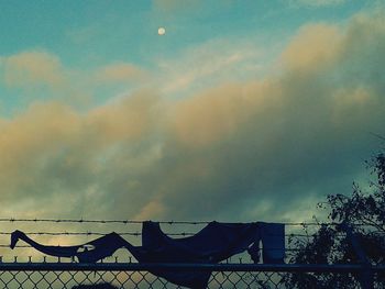 Low angle view of cloudy sky