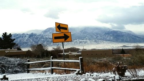 Scenic view of snow covered field