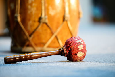 Close-up of musical instrument