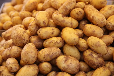 Full frame shot of potatoes